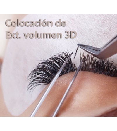 Colocacion de extensiones de pestañas Volumen 3D